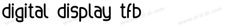 digital display tfb字体转换